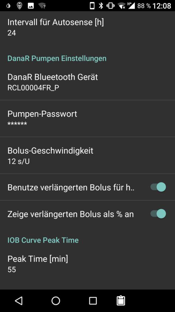 AndroidAPS Settings 5